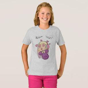 T-shirt met korte mouwen voor meisjes met Kawaii G