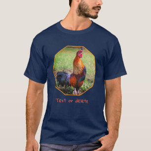 T-shirt met kraaiende haan