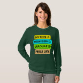 T-shirt met lange mouwen donkergroen SO_THIS_IS_HO (Voorkant volledig)