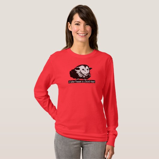 T-shirt met lange mouwen met Possum en Pith (Voorkant volledig)