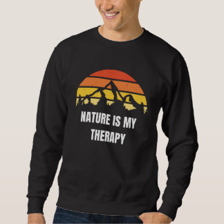 T-shirt met lange mouwen Nature is my therapy