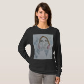 T-shirt met lange mouwen, niet-transparante kunst (Voorkant volledig)