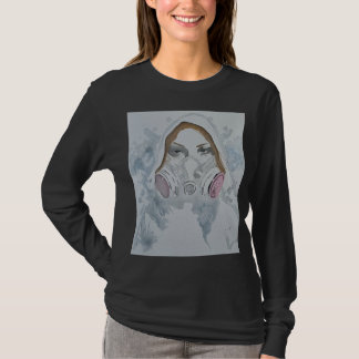T-shirt met lange mouwen, niet-transparante kunst