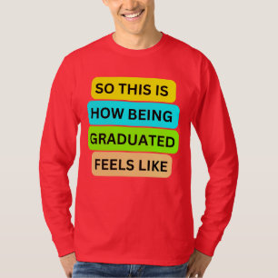T-shirt met lange mouwen rood SO_THIS_IS_HOW_BEING