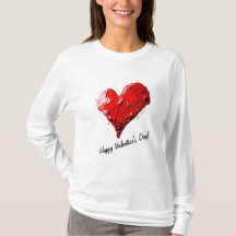 T-shirt met lange mouwen Valentijnsdag