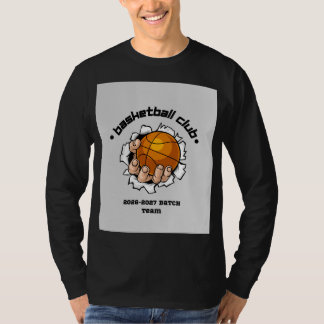 T-shirt met lange mouwen voor basketbal volwassene