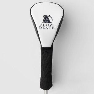 T-shirt met langzame dood essentials golfheadcover