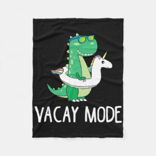 T-shirt met leuk dinosaurusontwerp voor vakantiepr fleece deken