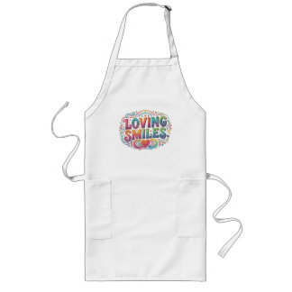 T-shirt met liefdevolle glimlach – Hartverwarmende Lang Schort