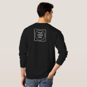 T-shirt met logo op voor- en achterkant voor perso (Achterkant volledig)
