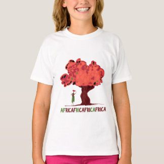 T-shirt met mahonie en vrouwen uit Afrika