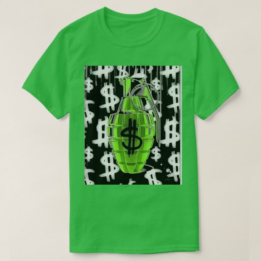 T-shirt met "Money Grenade" (Design voorkant)