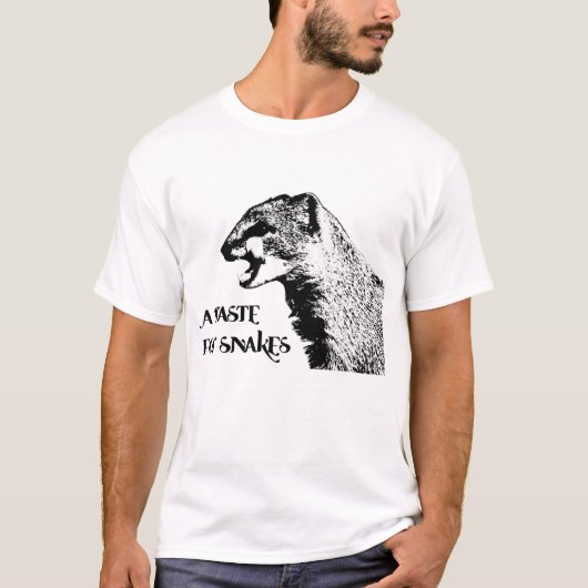 T-shirt met mongoose (Voorkant)