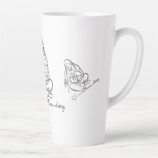 T-shirt met mooie ontwerp voor Moederdag Latte Mok