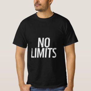 T-shirt met motivatie voor de sportschool zonder g