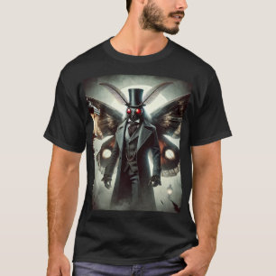 T-shirt met mottenman