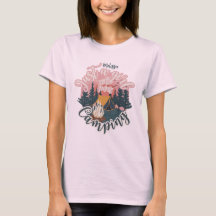 T-shirt met naam esthetisch meisje kamperen person