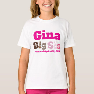 T-shirt met naam grote zus