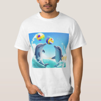 T-shirt met oceandolfijnen