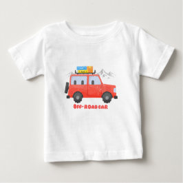 T-shirt met off-road auto voor kinderen