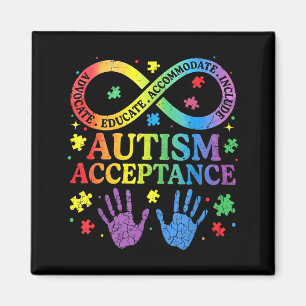 T-shirt met oneindigheidssymbool voor acceptatie v magneet