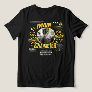 T-shirt met op maat gemaakt hoofdpersonage voor ka