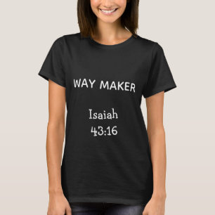 T-shirt met op maat gemaakte Bijbeltekst