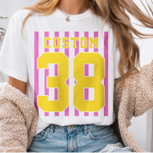 T-shirt met op maat gemaakte teamnaam en sportshir