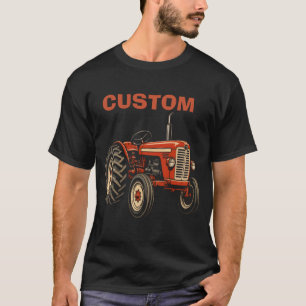 T-shirt met opdruk van vintage tractor, retro klas