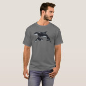 T-shirt met orka (Voorkant volledig)