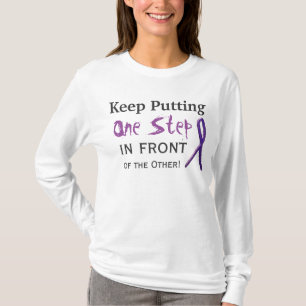 T-shirt met paars lint voor bewustzijn: nooit opge