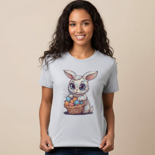 T-shirt met Paashaas Eierenmand voor Dames