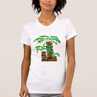 T-shirt met palmbomen