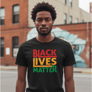 T-shirt met Pan-Afrikaanse kleuren van Black Lives