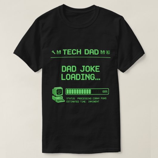 T-shirt met papa-grap loading voor tech-vaders, ee (Design voorkant)