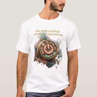 T-shirt met 'Papa-modus geactiveerd', Grappig cade