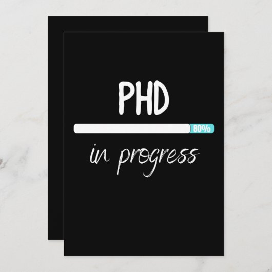 T-shirt met phd loading kaart (Voorkant / Achterkant)