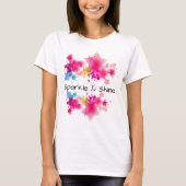 T-shirt met pit- en vormontwerp (Voorkant)