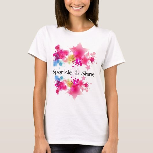T-shirt met pit- en vormontwerp (Voorkant)