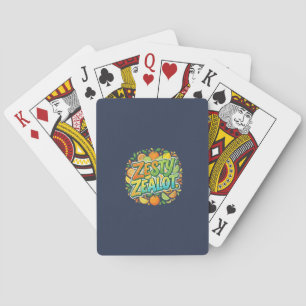 T-shirt met pittige ijveraar pokerkaarten