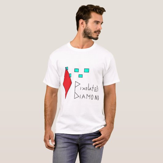 T-shirt met pixel (Voorkant volledig)