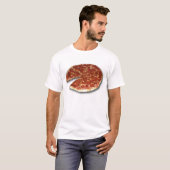 T-shirt met Pizza (alleen voorzijde) (Voorkant volledig)