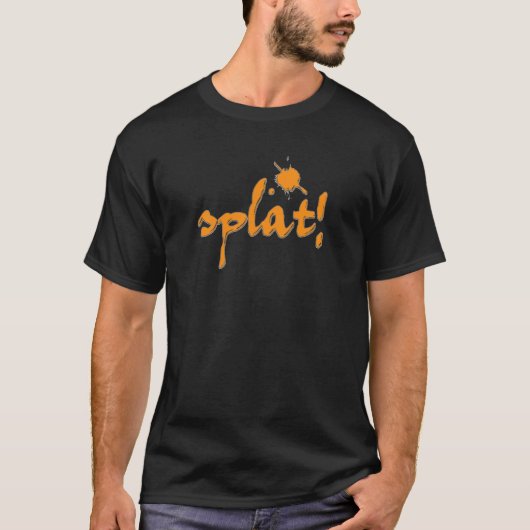 T-shirt met platte kleur (Voorkant)