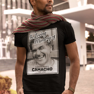 T-shirt met portret in memoriam