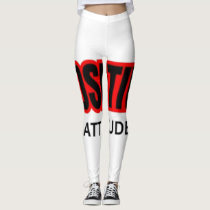 T-shirt met positieve attitude motivatie typografi leggings