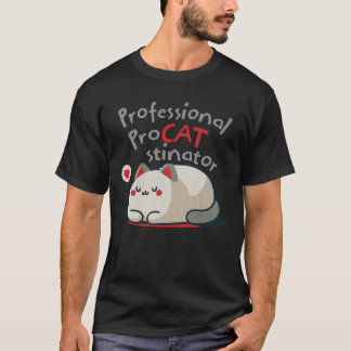 T-shirt met professionele Procatstinator erop
