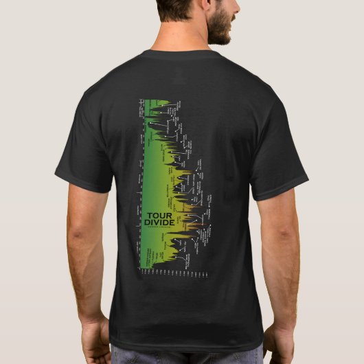 T-shirt met profiel T-shirt voor verdeling over de (Achterkant)