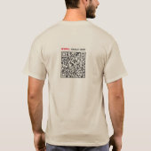 T-shirt met QR-code (Achterkant)