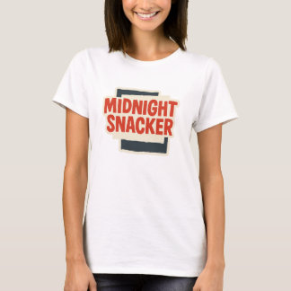 T-shirt met retro bloktekst voor vrouwen: Midnight