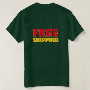 T-shirt met retro vet grafisch ontwerp en gratis v
